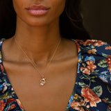 Lucite Ice Cube and 14k Gold Charm