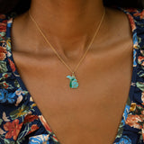 Michigan Enamel and 14k Gold Charm