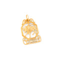 Taurus Plaque 14K Gold Zodiac Charm