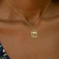 Taurus Plaque 14K Gold Zodiac Charm