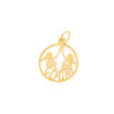 Petite Gemini 14k Gold Zodiac Charm