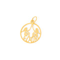 Petite Gemini 14k Gold Zodiac Charm