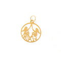 Petite Gemini 14k Gold Zodiac Charm