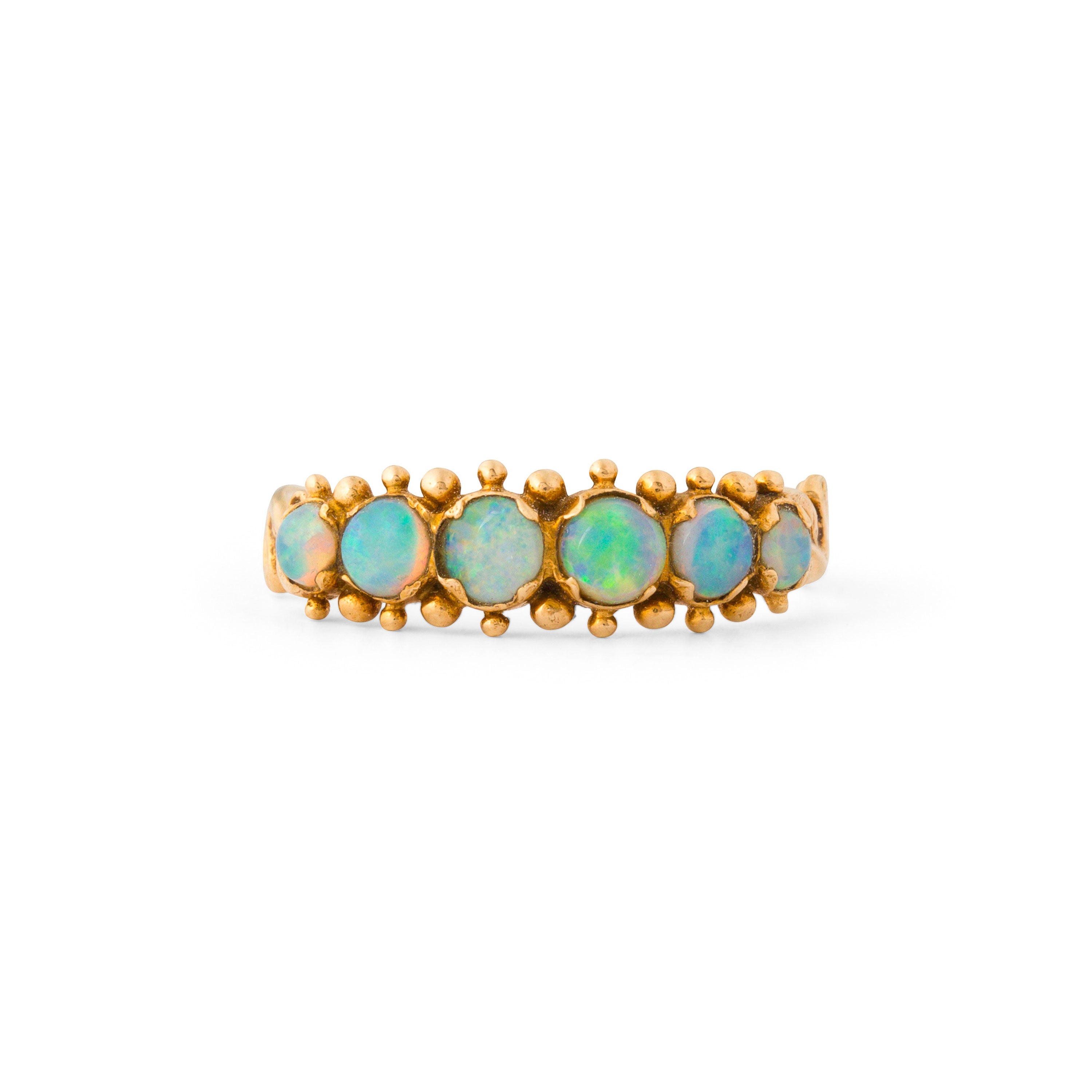 English Opal And 9k Gold Ring