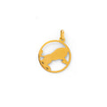 Italian Taurus 18k Gold And Enamel Zodiac Charm