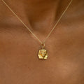 Pharaoh's Head 14k Gold Charm