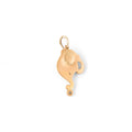 Art Nouveau Woman's Head Diamond and 12k Gold Charm
