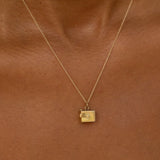Movable Jack-In-The-Box 14k Gold And Pearl Charm