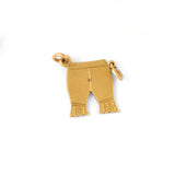 Victorian "No No 1000 Times No" Underwear 14K Gold Charm
