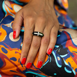 Onyx and Diamond 14k Gold Ring