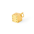Single Dice 14k Gold Charm