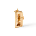 Movable 14k Gold Phone Booth Charm