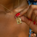 Movable 14k Gold Phone Booth Charm