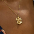 Movable 14k Gold Phone Booth Charm
