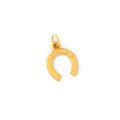 English Petite Horseshoe 9k Gold Charm