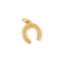 English Petite Horseshoe 9k Gold Charm