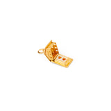 Movable House Charm in 18k Gold and Enamel