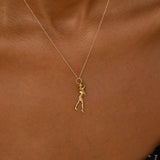 Flamenco Dancer 18k Gold Charm