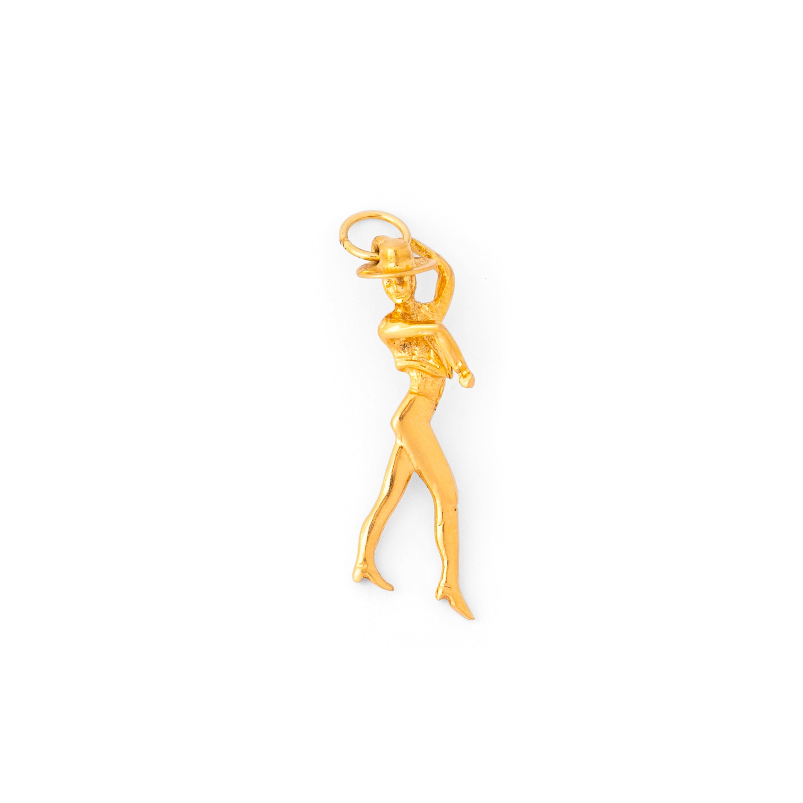 Flamenco Dancer 18k Gold Charm