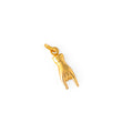 Petite Mano Cornuto 14k Gold Charm