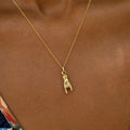 Petite Mano Cornuto 14k Gold Charm