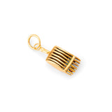 Ruby and 14k Gold Berry Rake Charm