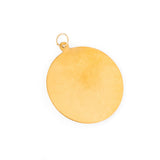 Large Leo Disc 14k Gold Zodiac Charm