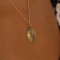 Capricorn 14k Gold Disc Zodiac Charm