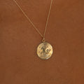 Capricorn 14k Gold Disc Zodiac Charm