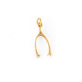 Wishbone 14k Gold Charm