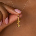 Cactus 14k Gold Charm