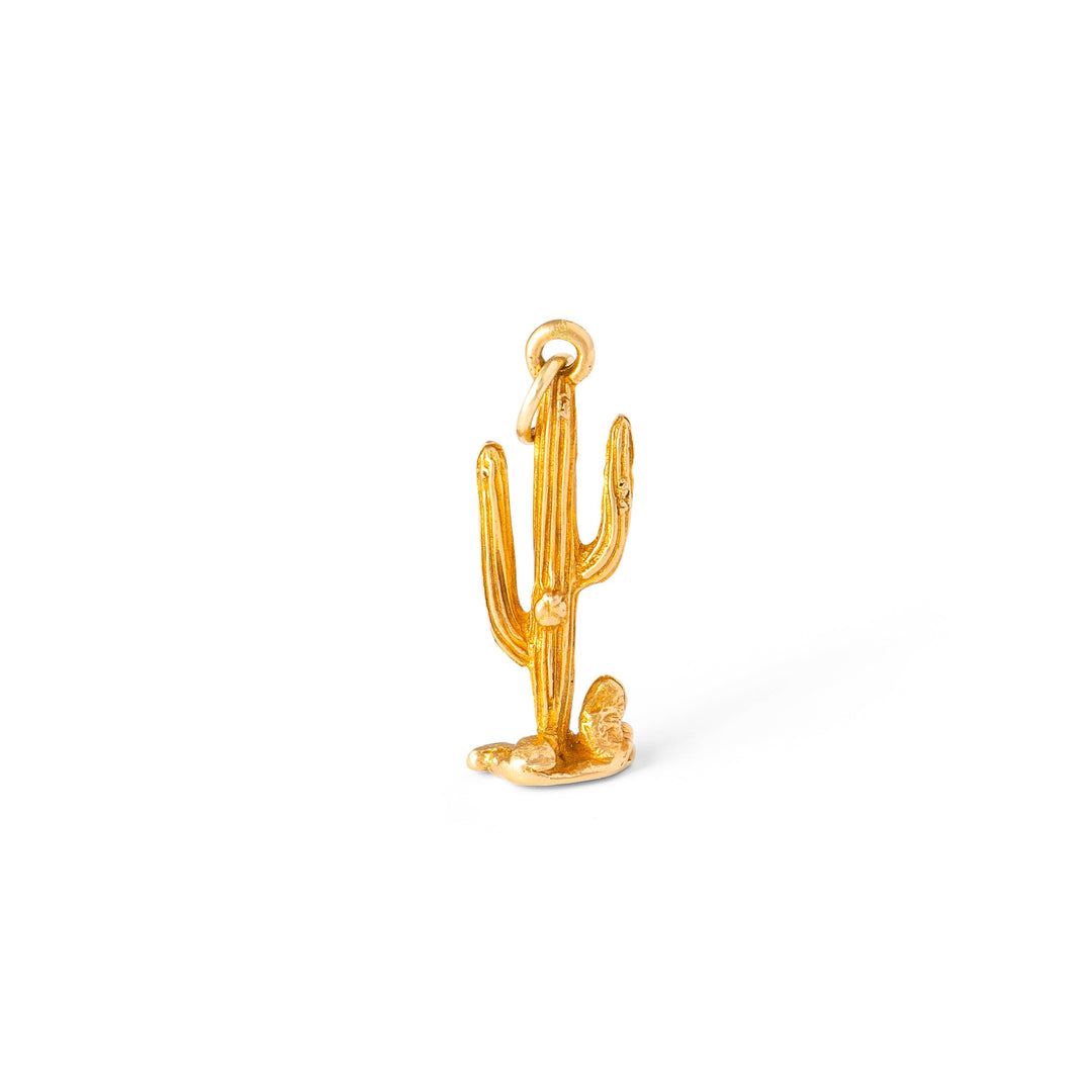 Cactus 14k Gold Charm