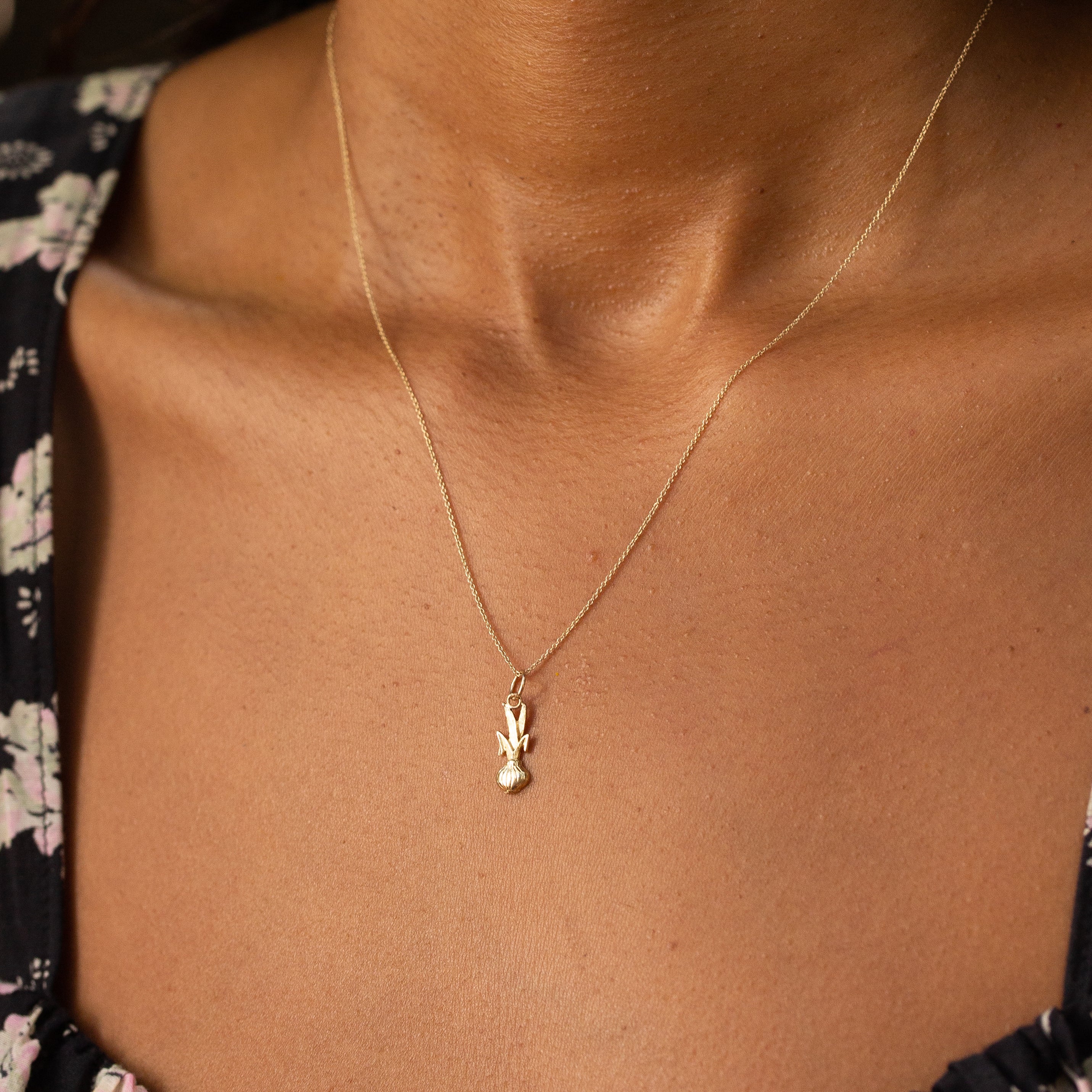 Onion 14k Gold Charm