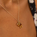 Enamel and 22K Gold Double Sided Camel Charm