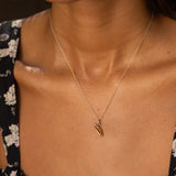Enamel and 14K Gold Hotdog Charm