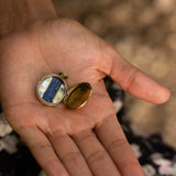 Victorian Enamel and 9k Gold Oval Locket