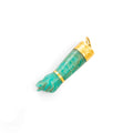 Amazonite and 18k Gold Figa Charm