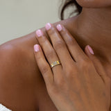 English Victorian Sapphire, Pearl, and 18k Gold Starburst Ring