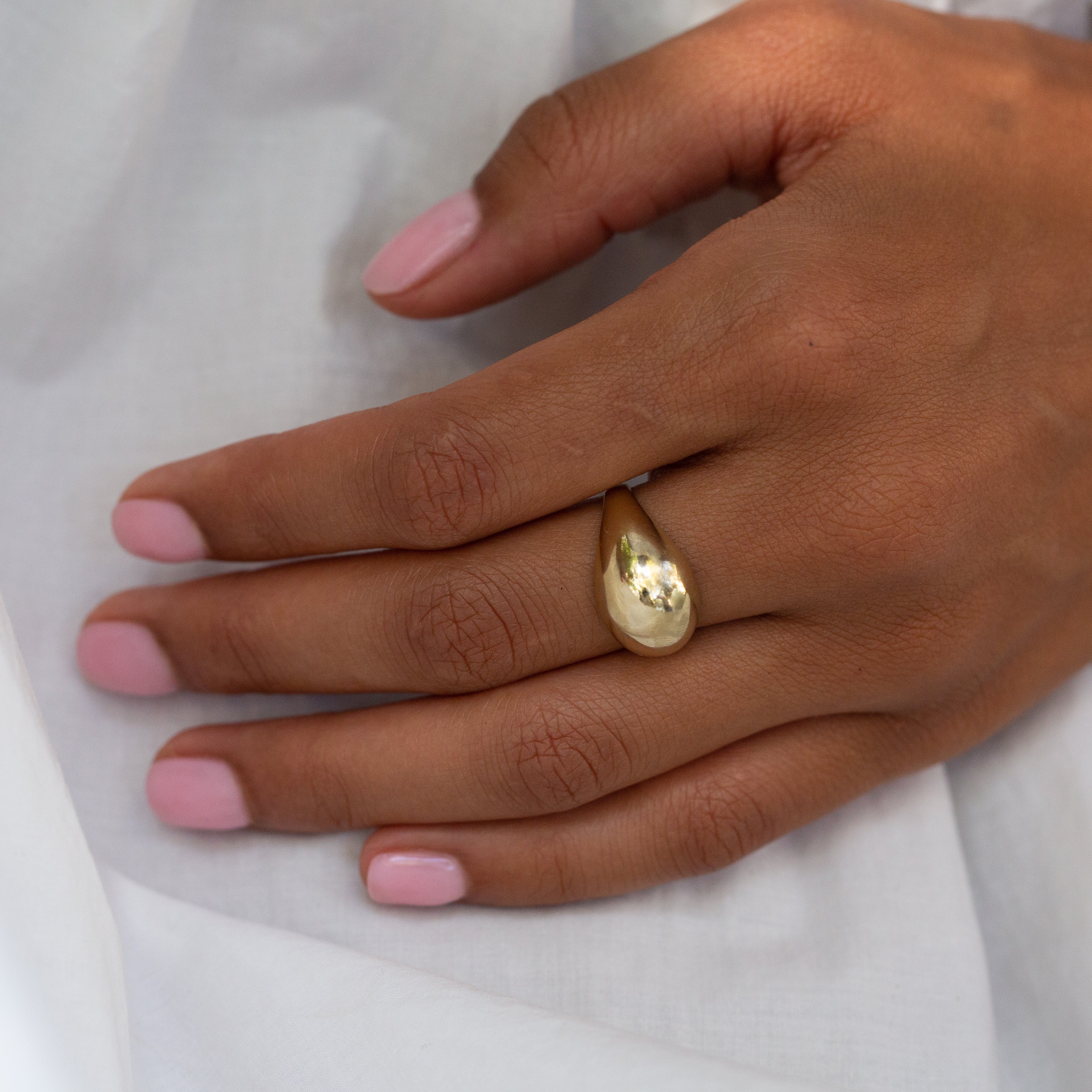 Bombe 14k Gold Dome Ring