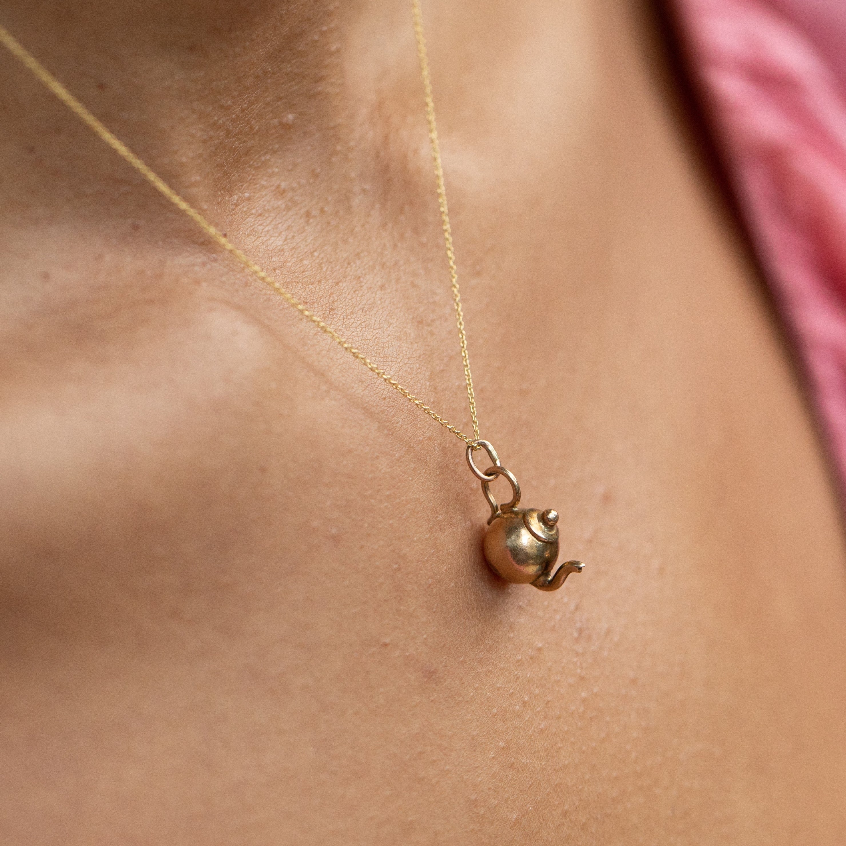 Teapot 10K Gold Charm