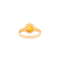 Citrine and 14k Gold Solitaire Ring