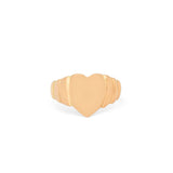 Victorian 14k Gold Heart Shaped Signet Ring
