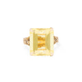 Lemon Citrine and 18K Gold Ring