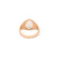 Moonstone and 10k Gold Signet Ring