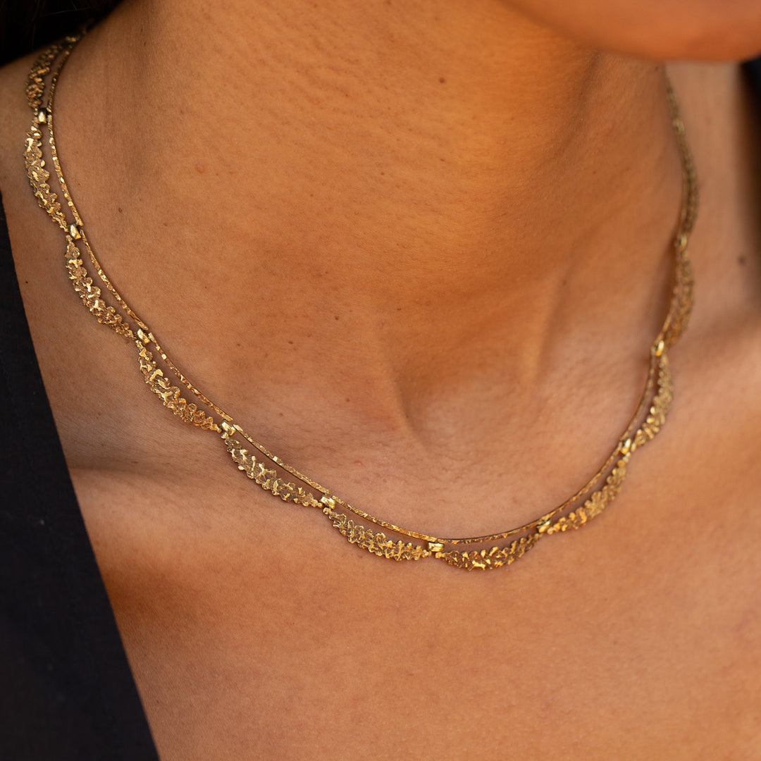 German 8k Gold Collar Necklace