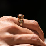 Early 20th Century Sapphire, Pearl, and 8k Gold Poison Ring