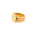 English Double Diamond Snake and 18k Gold Ring
