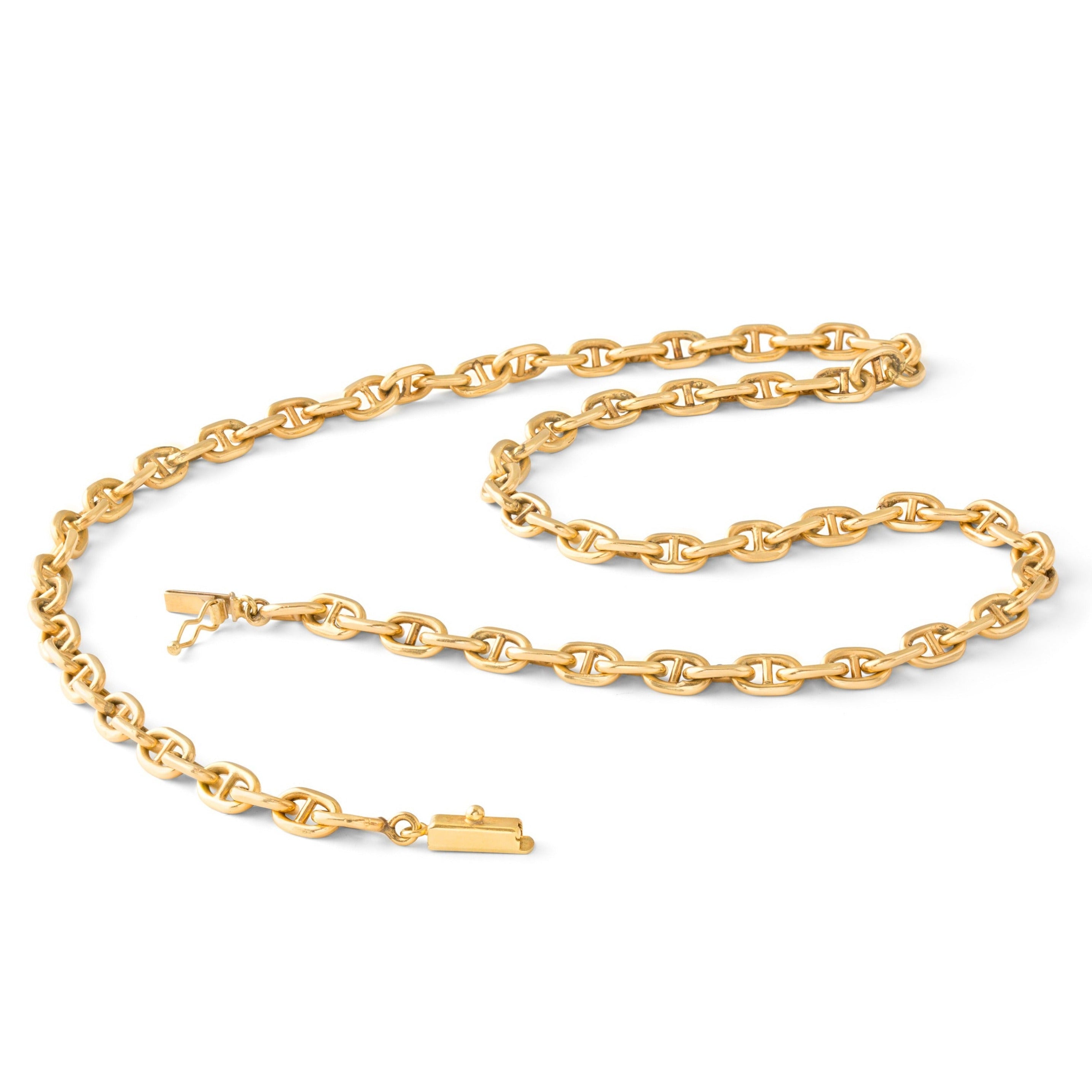 Italian Mariner Link 14k Gold 21" Chain Necklace