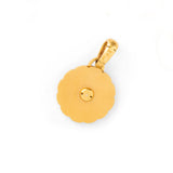 Italian Zodiac Wheel 18k Gold and Diamond Charm