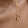 French 18K Gold Elephant Charm